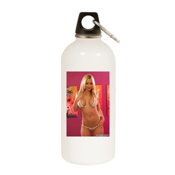 Heather Rene Smith White Water Bottle With Carabiner