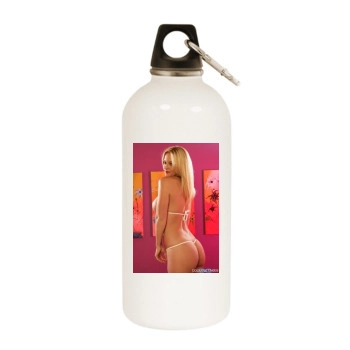 Heather Rene Smith White Water Bottle With Carabiner