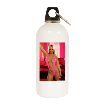 Heather Rene Smith White Water Bottle With Carabiner