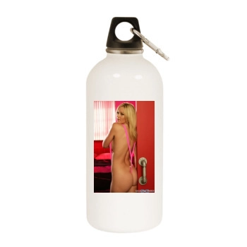 Heather Rene Smith White Water Bottle With Carabiner