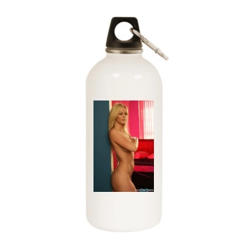 Heather Rene Smith White Water Bottle With Carabiner