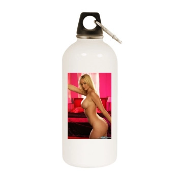 Heather Rene Smith White Water Bottle With Carabiner