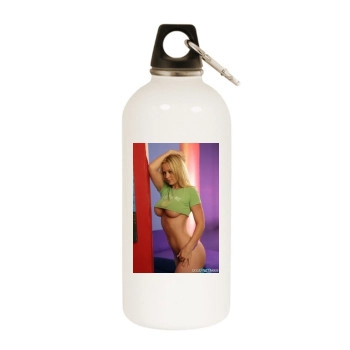 Heather Rene Smith White Water Bottle With Carabiner