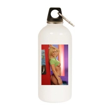 Heather Rene Smith White Water Bottle With Carabiner