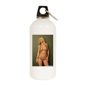 Heather Rene Smith White Water Bottle With Carabiner