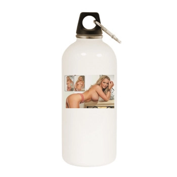 Heather Rene Smith White Water Bottle With Carabiner