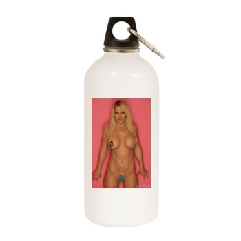 Heather Rene Smith White Water Bottle With Carabiner