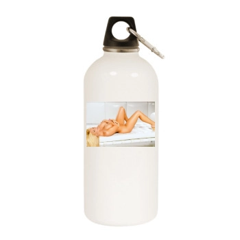 Heather Rene Smith White Water Bottle With Carabiner