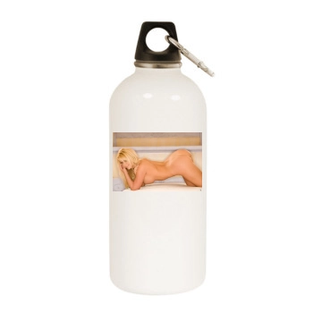 Heather Rene Smith White Water Bottle With Carabiner