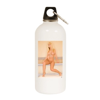 Heather Rene Smith White Water Bottle With Carabiner