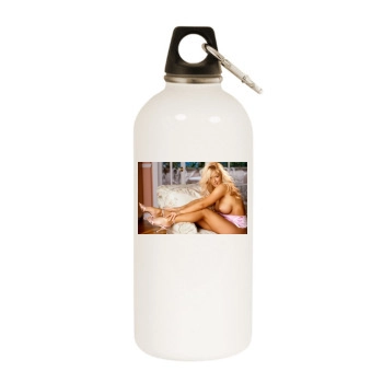 Heather Rene Smith White Water Bottle With Carabiner