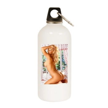 Heather Rene Smith White Water Bottle With Carabiner