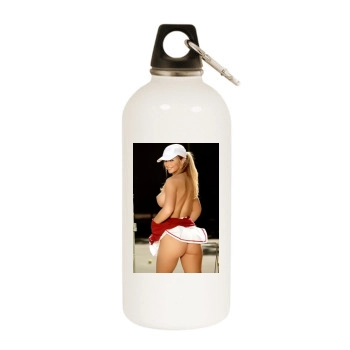 Heather Rene Smith White Water Bottle With Carabiner