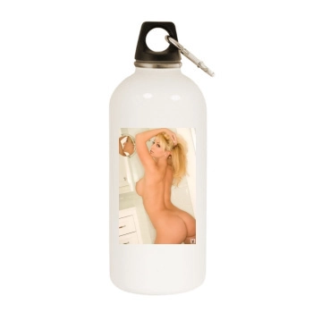 Heather Rene Smith White Water Bottle With Carabiner