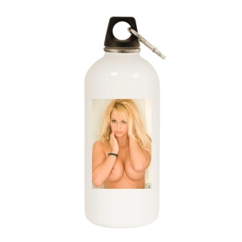 Heather Rene Smith White Water Bottle With Carabiner