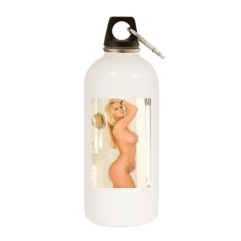 Heather Rene Smith White Water Bottle With Carabiner