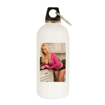 Heather Rene Smith White Water Bottle With Carabiner