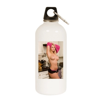 Heather Rene Smith White Water Bottle With Carabiner