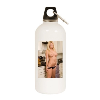 Heather Rene Smith White Water Bottle With Carabiner