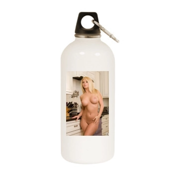 Heather Rene Smith White Water Bottle With Carabiner