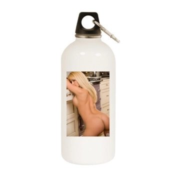 Heather Rene Smith White Water Bottle With Carabiner