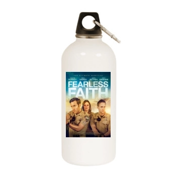 Fearless Faith (2019) White Water Bottle With Carabiner