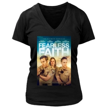 Fearless Faith (2019) Women's Deep V-Neck TShirt