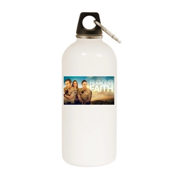 Fearless Faith (2019) White Water Bottle With Carabiner