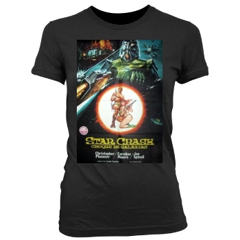 Starcrash (1978) Women's Junior Cut Crewneck T-Shirt