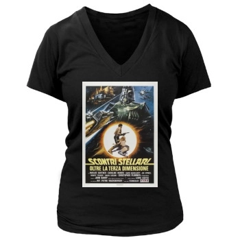 Starcrash (1978) Women's Deep V-Neck TShirt