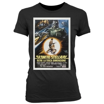 Starcrash (1978) Women's Junior Cut Crewneck T-Shirt