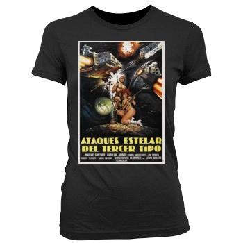 Starcrash (1978) Women's Junior Cut Crewneck T-Shirt