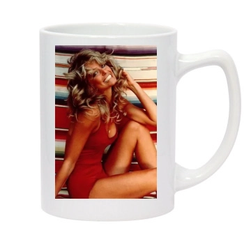 Farrah Fawcett 14oz White Statesman Mug