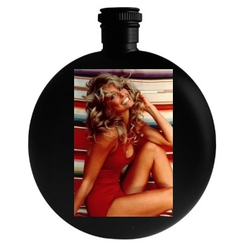 Farrah Fawcett Round Flask