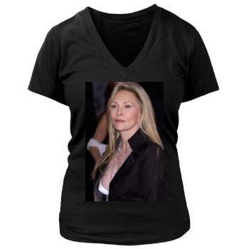 Faye Dunaway Women's Deep V-Neck TShirt