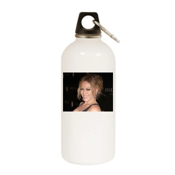 Faye Dunaway White Water Bottle With Carabiner