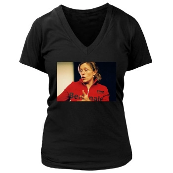 Frances McDormand Women's Deep V-Neck TShirt