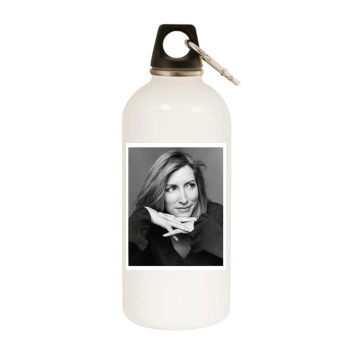 Heather Mills White Water Bottle With Carabiner