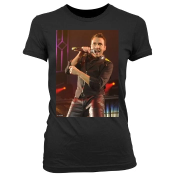 Howie Dorough Women's Junior Cut Crewneck T-Shirt