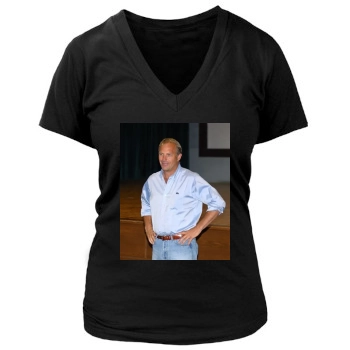 Kevin Costner Women's Deep V-Neck TShirt