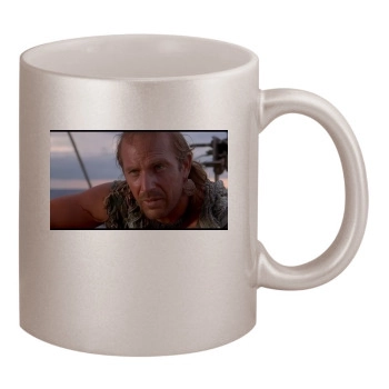 Kevin Costner 11oz Metallic Silver Mug