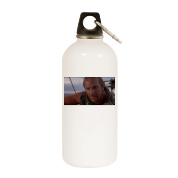 Kevin Costner White Water Bottle With Carabiner