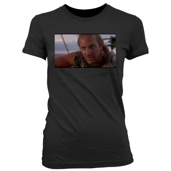 Kevin Costner Women's Junior Cut Crewneck T-Shirt