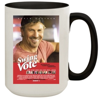 Kevin Costner 15oz Colored Inner & Handle Mug