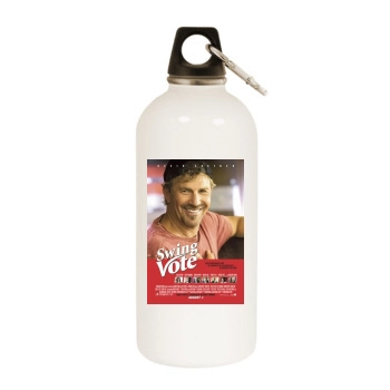 Kevin Costner White Water Bottle With Carabiner