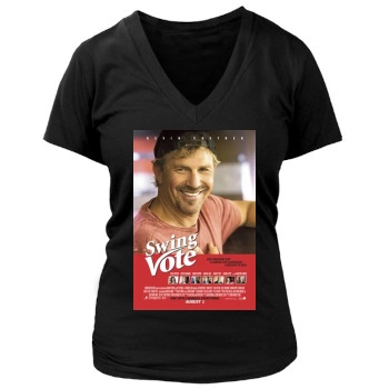 Kevin Costner Women's Deep V-Neck TShirt