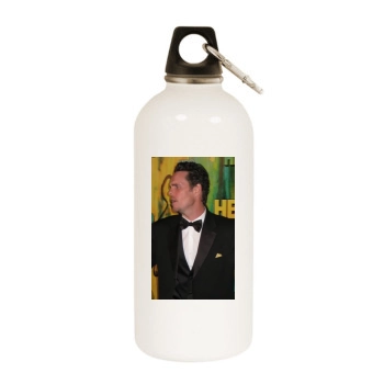 Kevin Dillon White Water Bottle With Carabiner