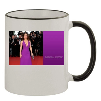 Salma Hayek 11oz Colored Rim & Handle Mug