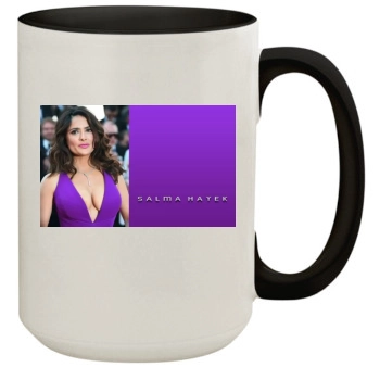 Salma Hayek 15oz Colored Inner & Handle Mug