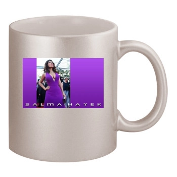 Salma Hayek 11oz Metallic Silver Mug